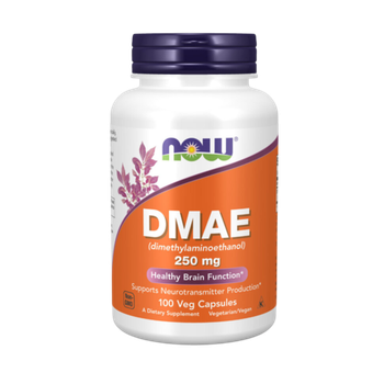 Now Foods DMAE 250 mg 100 veg capsules , ДМАЭ , Диметиламиноэтанол