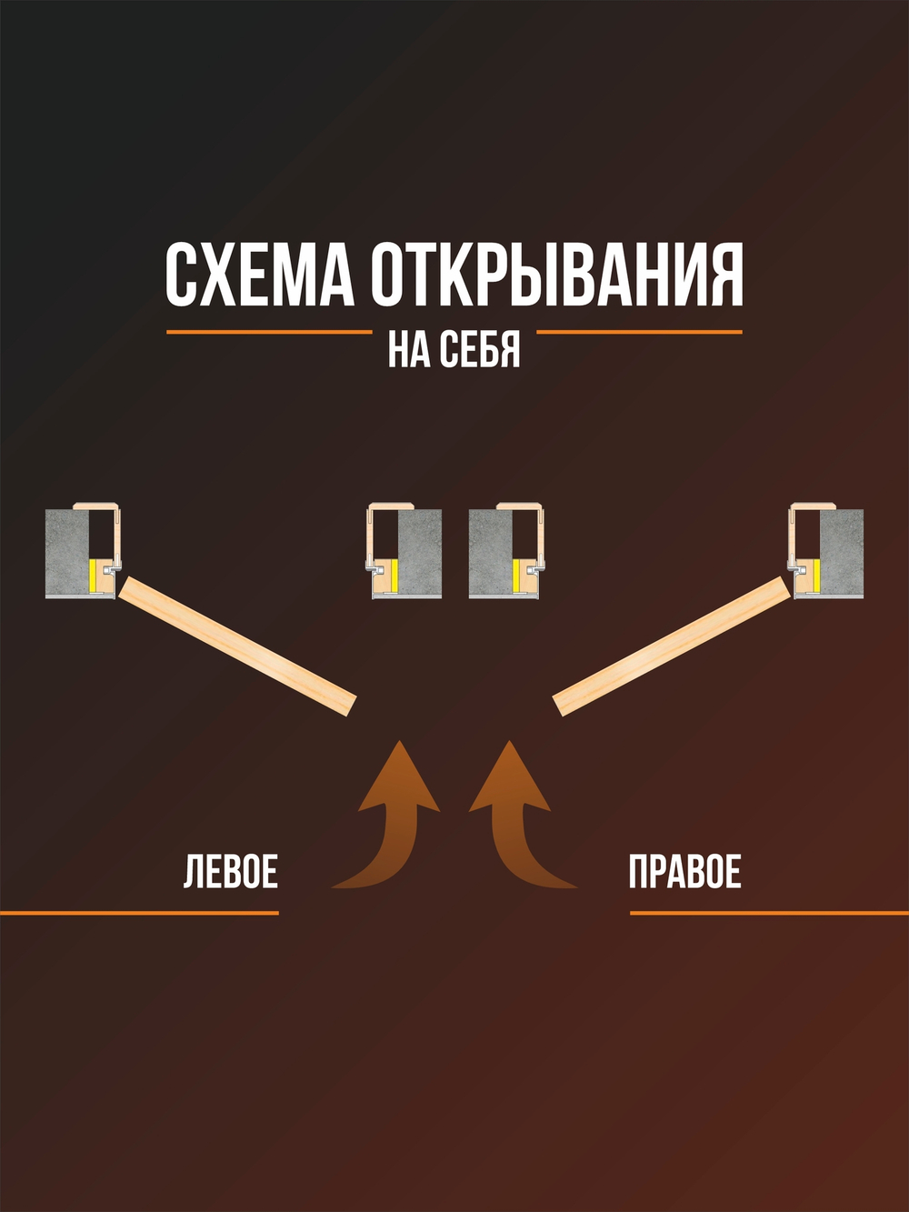 Дверь межкомнатная скрытого монтажа Invisible, Скрытая дверь под покраску с черной кромкой, Правая