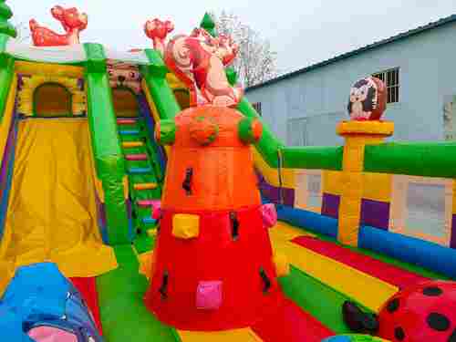 Коммерческий надувной батут «Лесная команда», 10*5*5 м