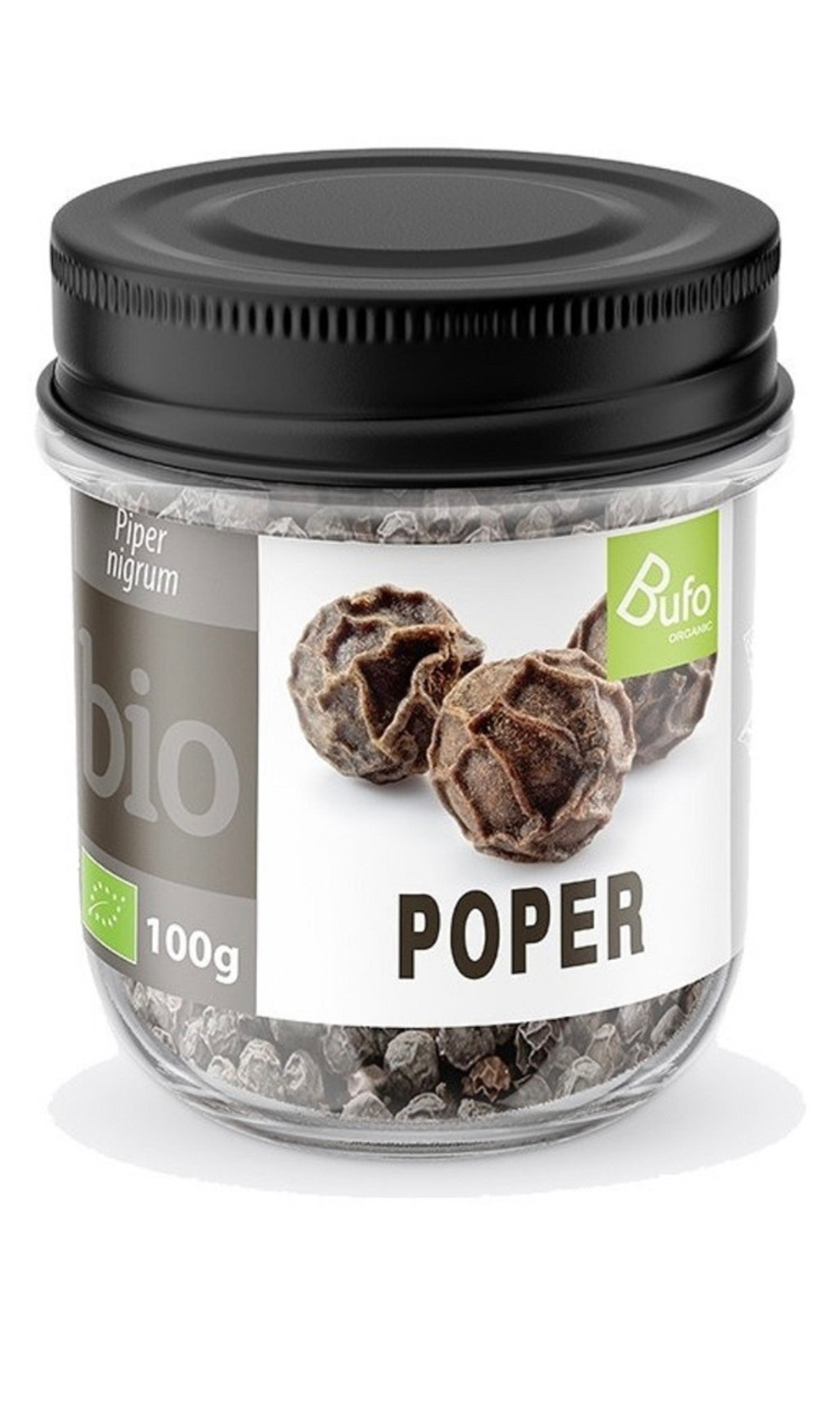 ПЕРЕЦ ЧЕРНЫЙ ГОРОШКОМ  BUFO EKO Organic (Bio) 100 гр Словения