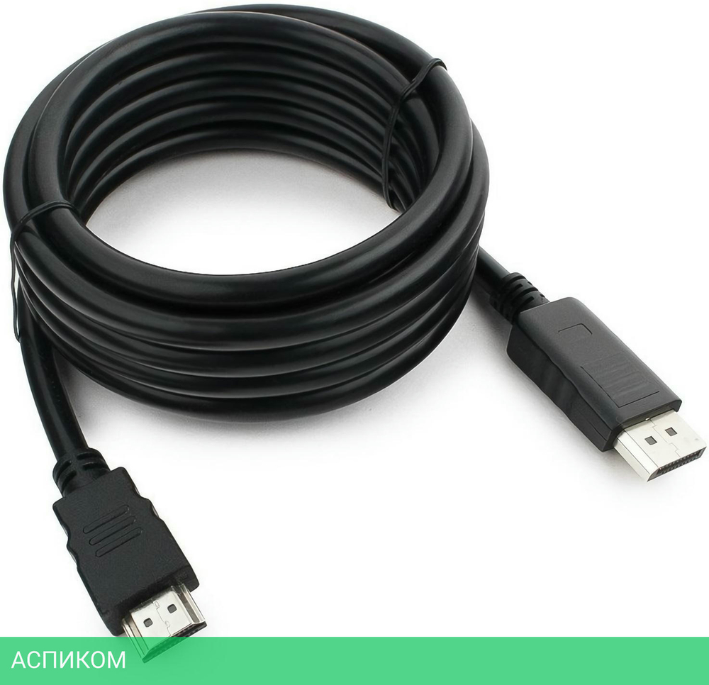 Кабель Cablexpert CC-DP-HDMI-3M черный
