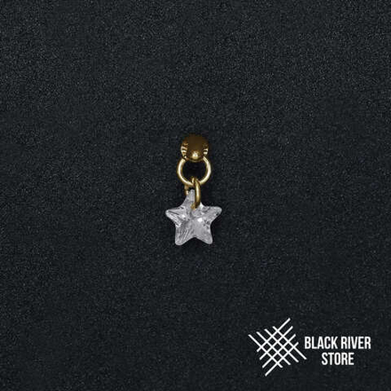 Pendant Star Crystal PVD Yellow
