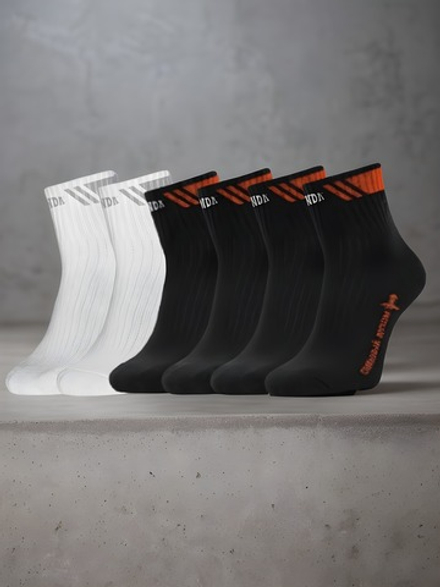 Набор носков мужских LEGENDA из 3 пар (2 пары черные/1 пара белые)