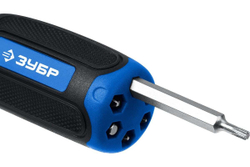 Реверсивная отвертка с насадками ЗУБР Профессионал-Р12 12 шлицов 25169