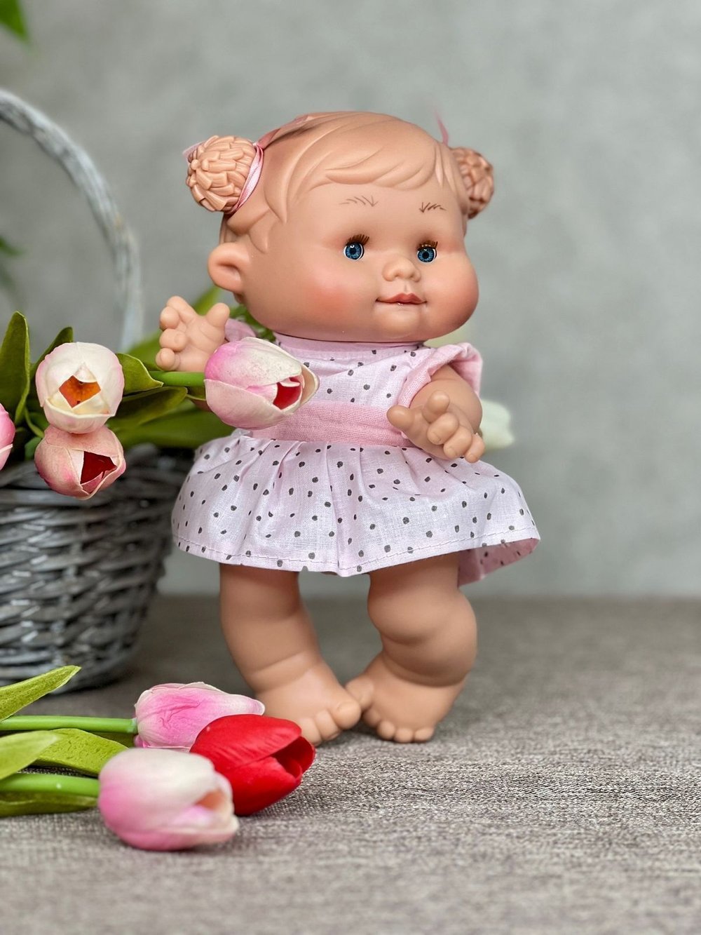 Пупс Nines 26см PEPOTE с закрыв.глазками (N814K2)