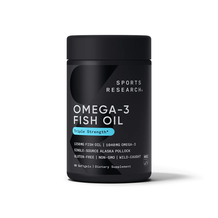 Рыбий жир с Омега-3 1250 мг, Omega-3 Fish Oil AlaskOmega 1250 mg, Sports Research, 180 капсул