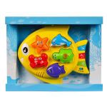 Игрушка на бат. Рыбка с морскими обитателями 32*25*8см, звук, коробка