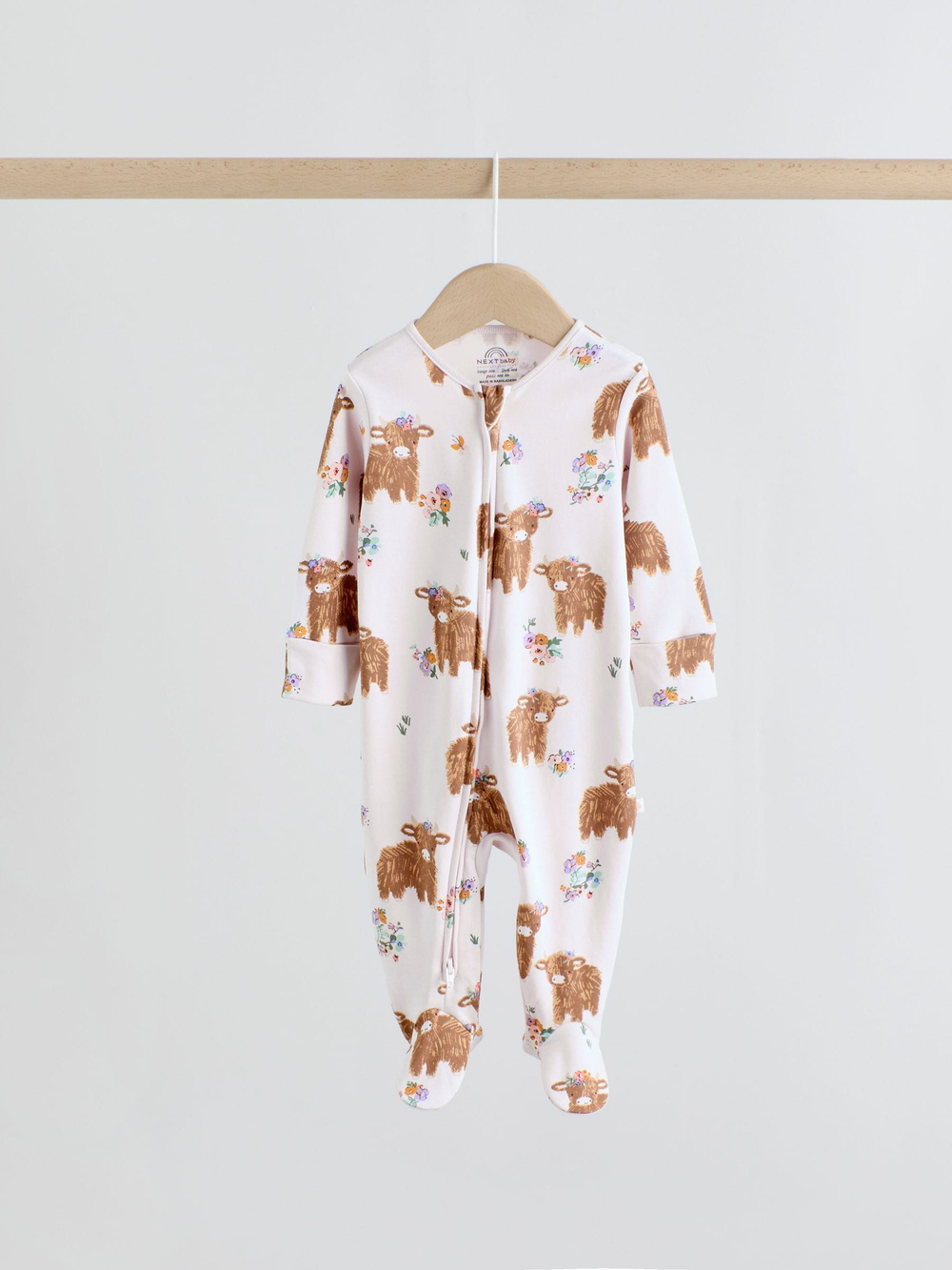 Комбинезон / Cлип для малышей Next F13-314, 3 шт., Светло-зеленый, Розовый