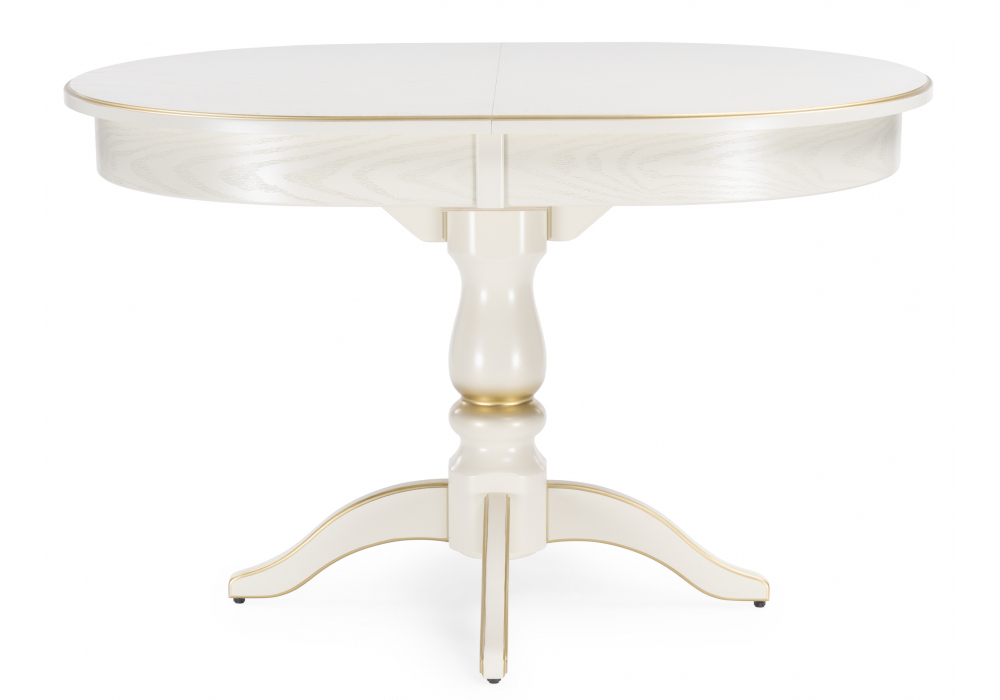 Стол деревянный Woodville Сайрус слоновая кость, золото