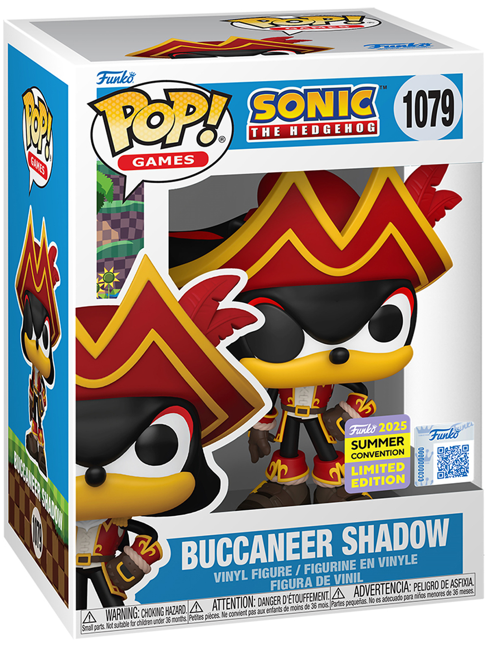 Фигурка Funko POP! Games Sonic The Hedgehog Buccaneer Shadow SDCC25 (Exc) (1079) 87945