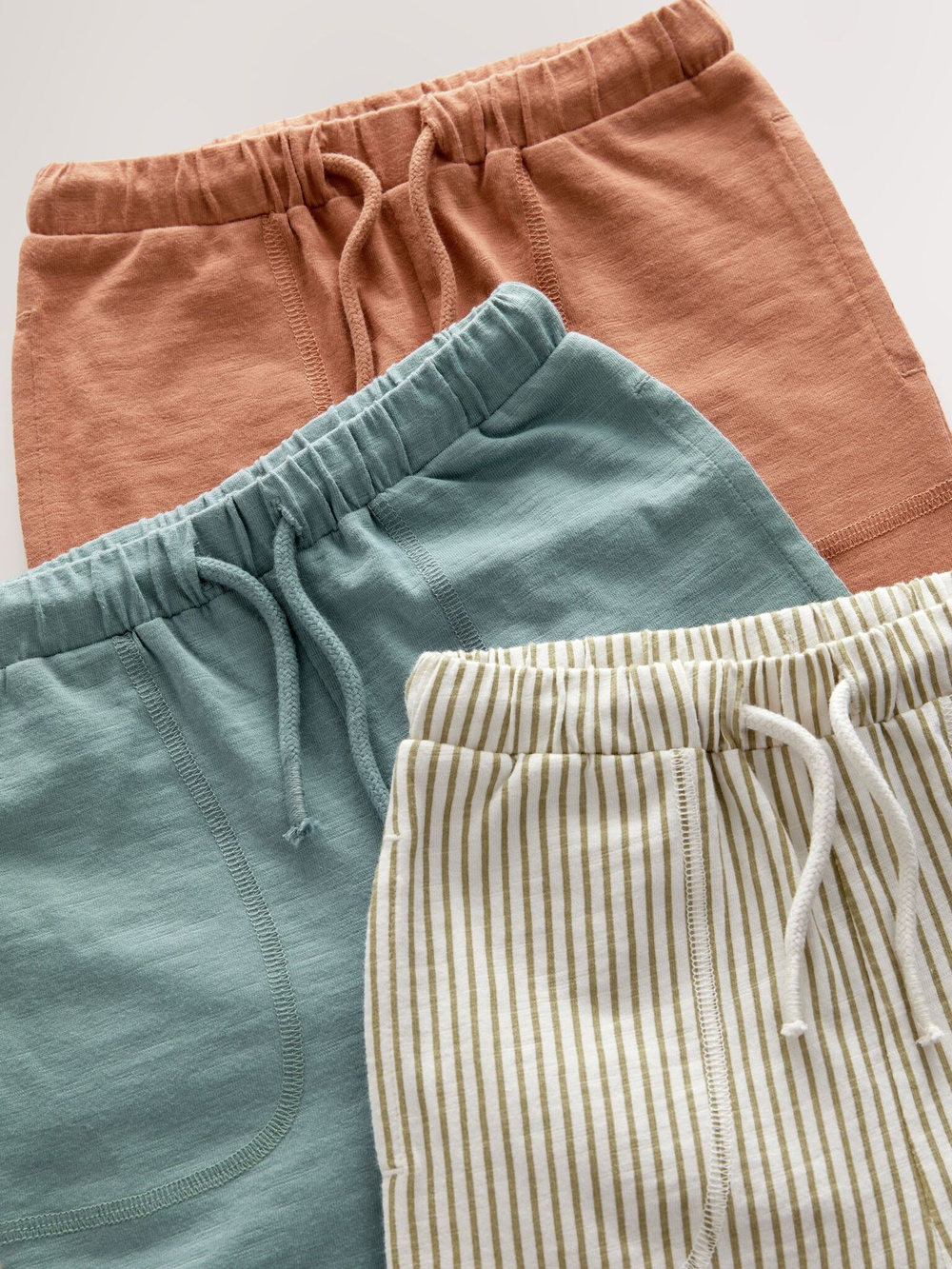 Брюки для мальчика Next E60-820, 3 шт., Кирпичный, Молочный, Голубой