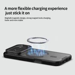 Чехол тонированный от Nillkin с MagSafe на iPhone 17 Pro, серия CamShield Prop Magnetic Case (версия с прозрачной крышкой объектива)