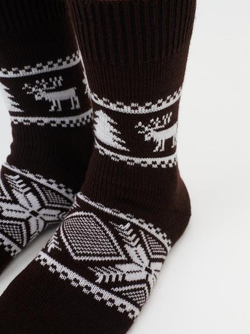 Носки мужские Н007-13 коричневые