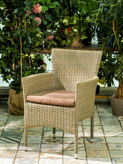 Плетеное кресло AROMA светло-коричневое