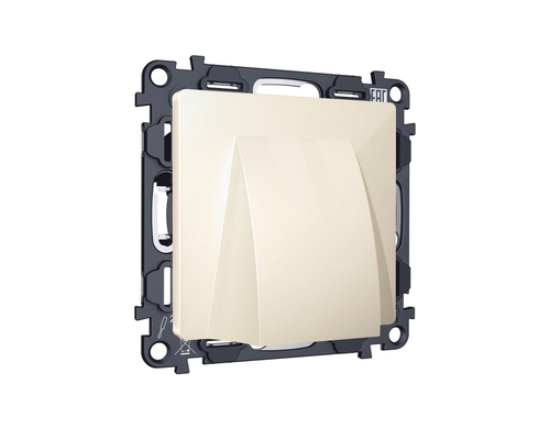 MA315810 Комплект вывода кабеля с фиксатором ALFA Бежевый глянец QUANT (AP3158, VM238)