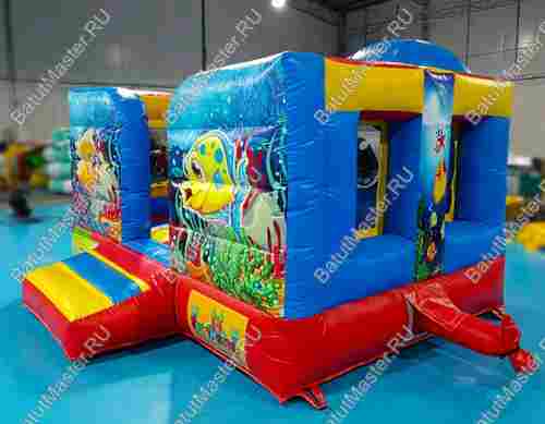 Коммерческий надувной батут "Морское царство 3", размер 3,7*2,5*2,5 м
