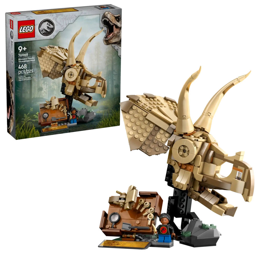 Конструктор LEGO Jurassic World 76969 Окаменелости динозавра: Череп трицератопса