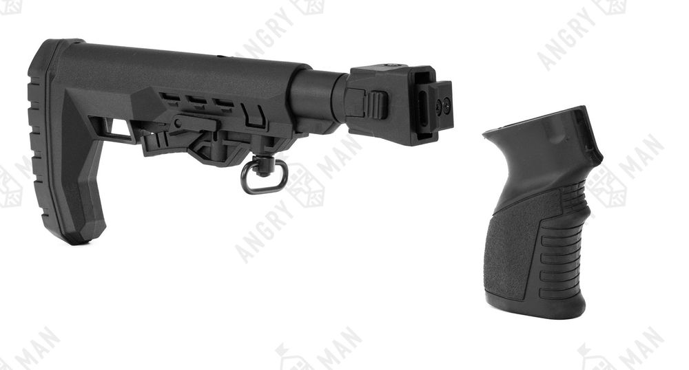 Комплект приклада для боевых складных версий АК (74м, -12, -15, "сотая" серия и тд), на базе Atom, K.Arma