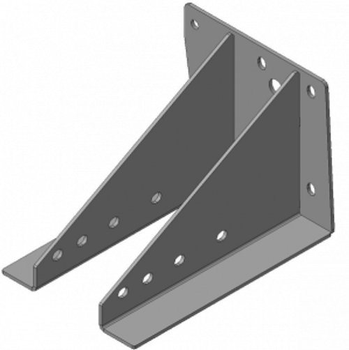 Усиленная защита Motodor кронштейна крепления зап. колеса. 4 мм, сталь. для Hyundai HD 72 2003-н.в.,Hyundai HD 65 2003-н.в.,Hyundai HD 78 2003-н.в. арт.20911