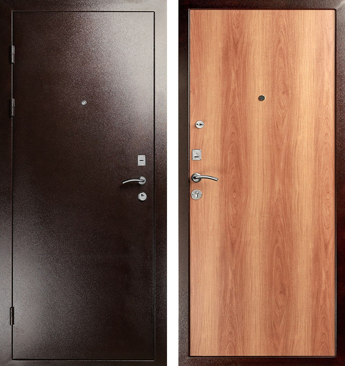 Дверь входная Антик медь/Миланский орех - 908