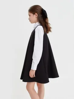 Сарафан для девочки MINAKU, цвет чёрный, рост 122 см
