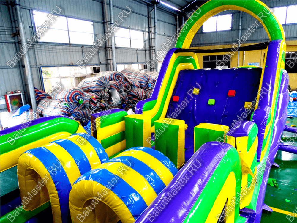 Надувной батут "Длинная полоса препятствий" 29*4*5 м