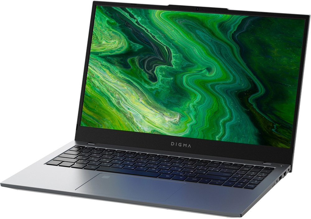 Ноутбук  Digma Pro Fortis M 15.6 ", Core i7, 16 Гб RAM, 512 Гб SSD, UHD Graphics, Серый