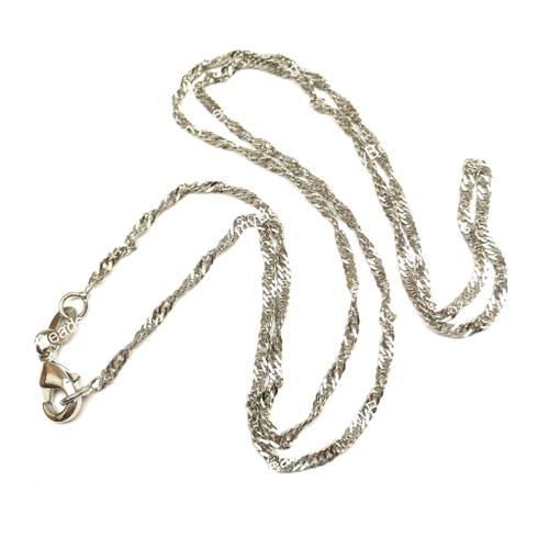 Цепочка - основа с лобстером 10х6 мм (2х1.5 мм звено), родий