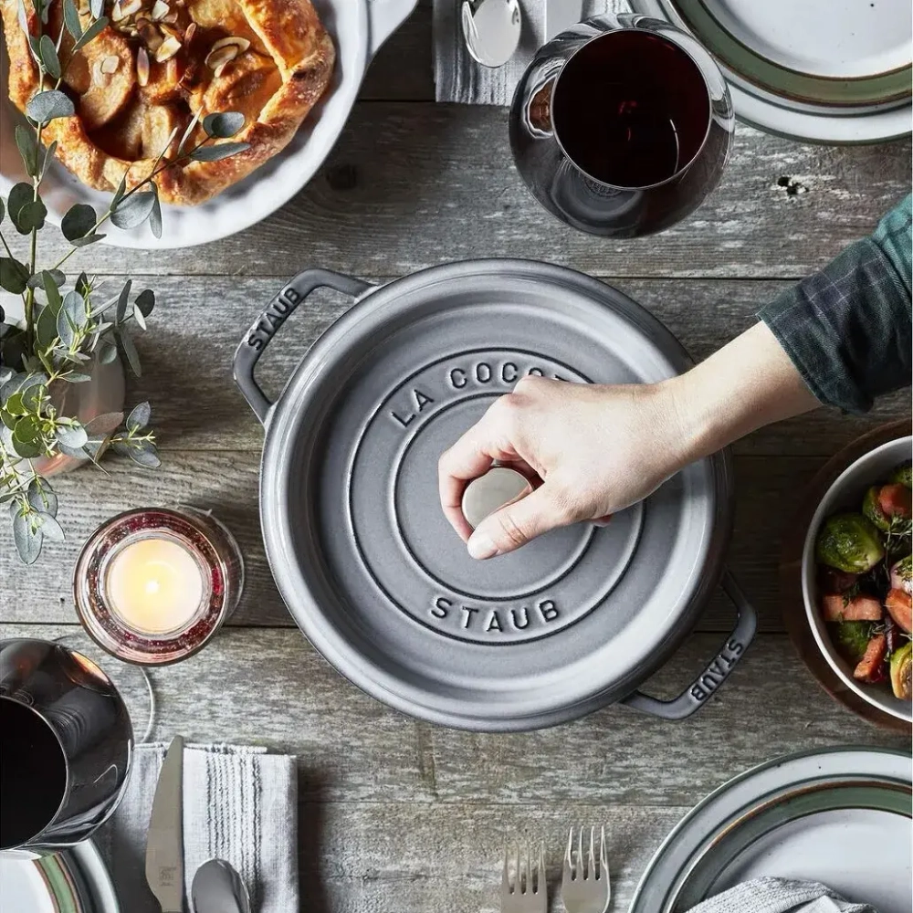 STAUB Чугунная кастрюля Cocotte 28см 5,8л черная (сорт II)