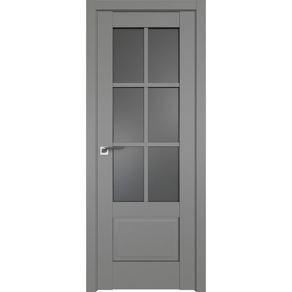 Фото межкомнатной двери экошпон Profil Doors 103U грей остеклённая