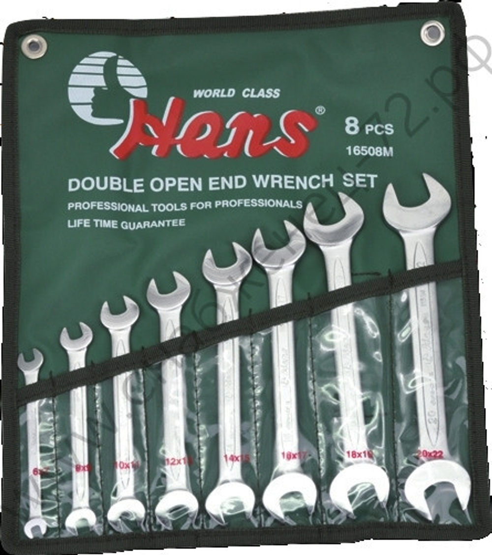 Набор рожковых гаечных ключей Hans, 16508M