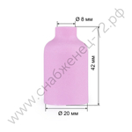 FoxWeld Сопло керам. 8,0мм № 5 газ.линза (701.0421/ТС0032, 42мм, пр-во FoxWeld/КНР)