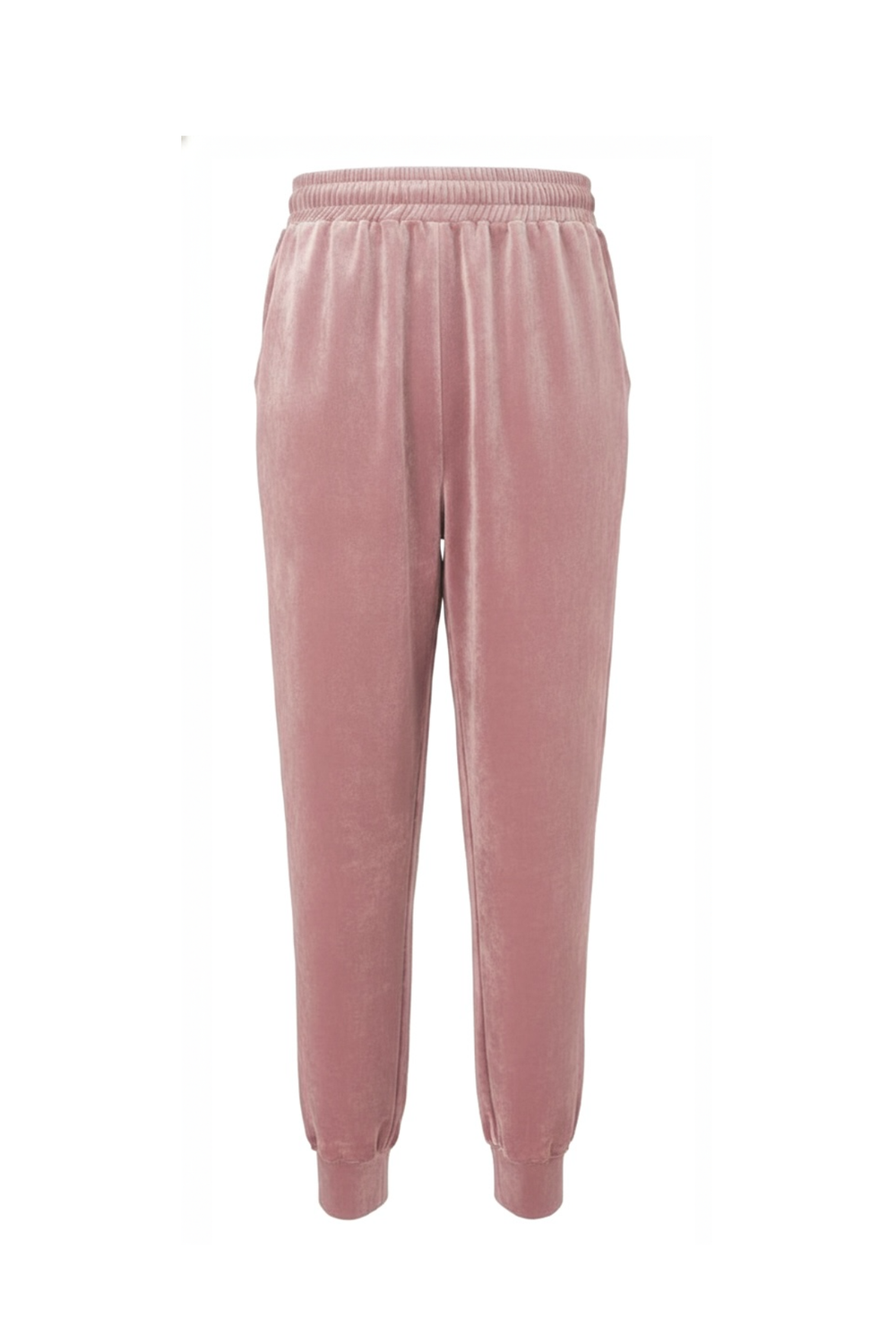 Костюм из велюра в розовом