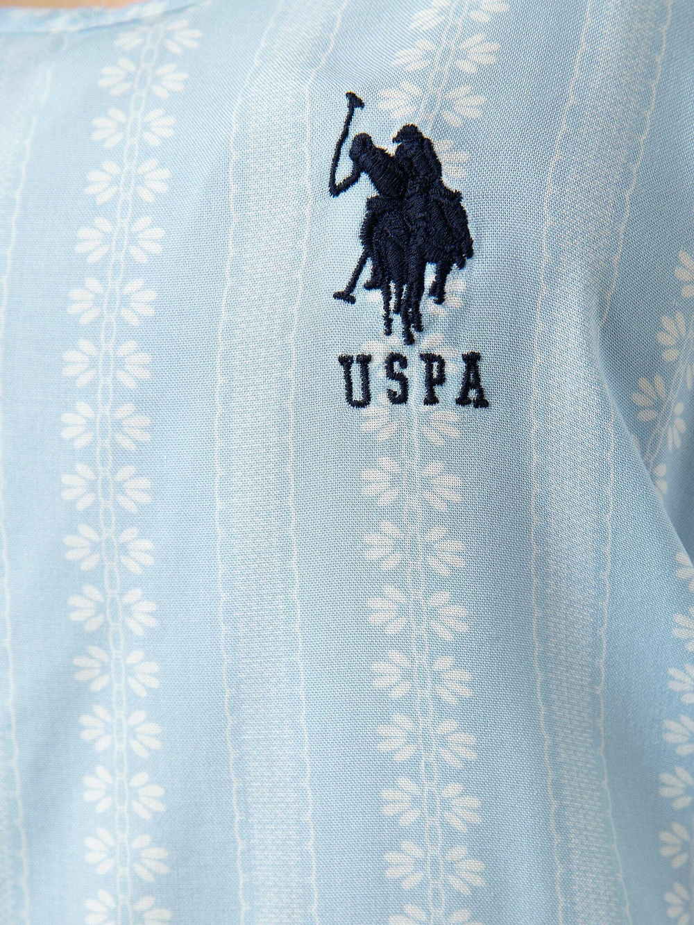 Комплект для дома с хлопковыми шортами и майкой U.S.Polo