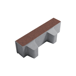 Тротуарная плитка ГАЗОННАЯ РЕШЕТКА - Гранит Красный