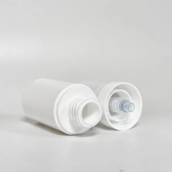 Вакуумный диспенсер 30 мл Белый узкий (винтовая насадка)