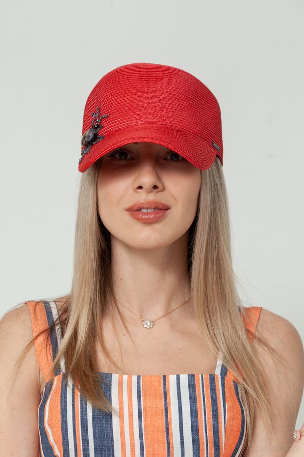 VKS-150 Кепка (Светло-бежевый / 57-58 / 30х30х6 / б/р / Соломка/шелк / 0.3)