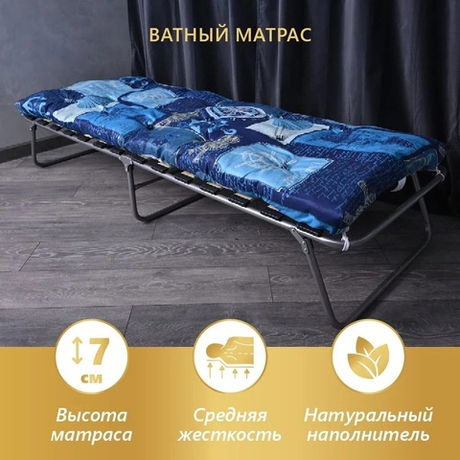 Раскладушка Практик с матрасом