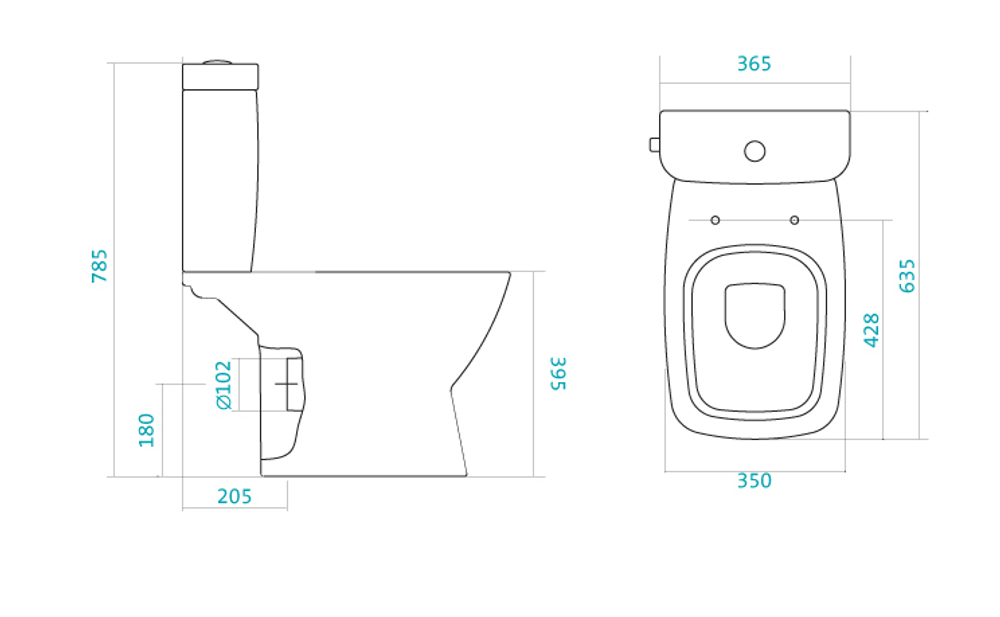 Унитаз-компакт Santek Нео с сиденьем микролифт