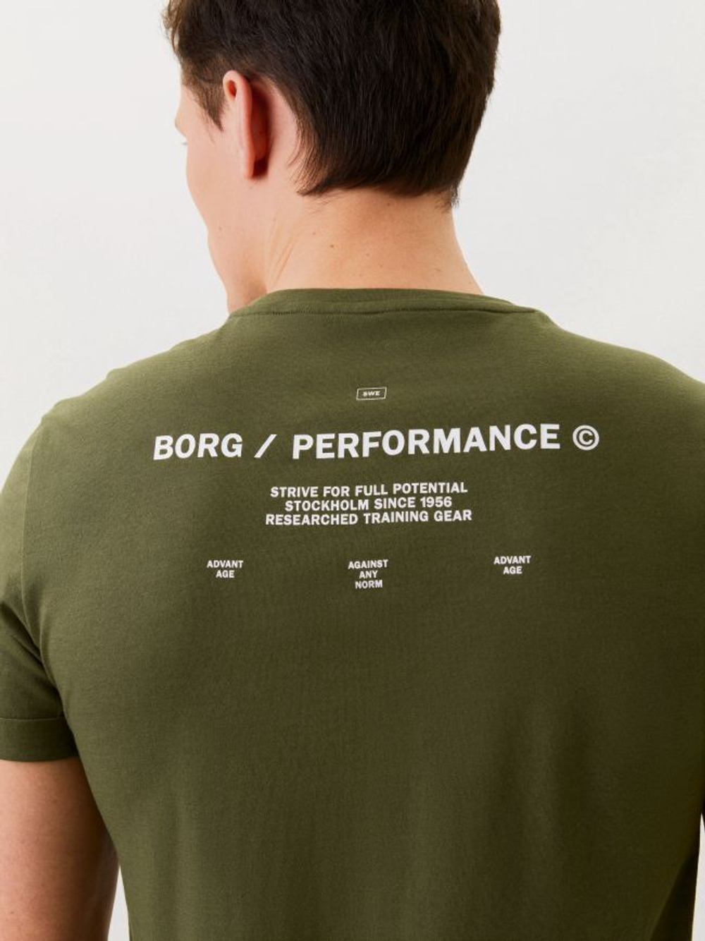 Футболка мужская теннисная Björn Borg Training Tee STHLM M - ivy green