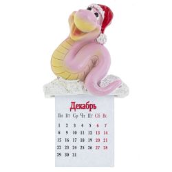 GAEM Магнит с календарем "Змея", L6 W3 H11,5 см, 4в.