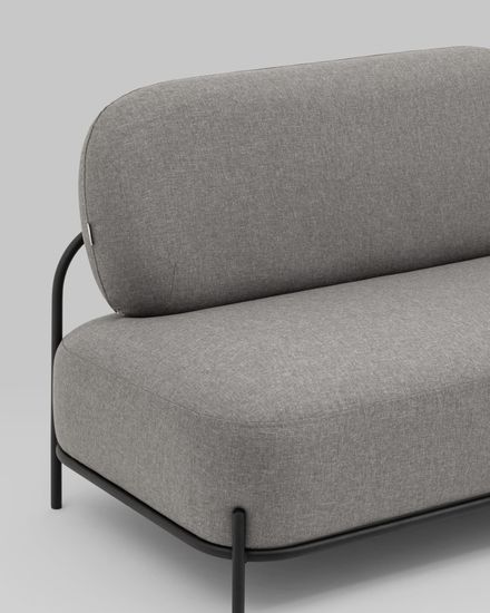 Диван Стоун рогожка серый