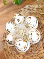 Подставка для яиц пасхальная белая