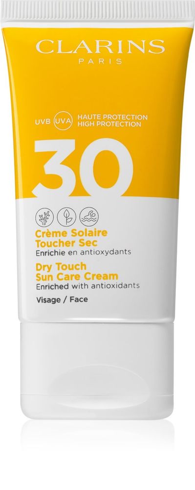 Clarins Dry Touch Sun Care Cream Солнцезащитный крем для лица SPF 30