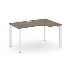 Style Project Стол рабочий эргономичный SN-59P.SPA-001(R) Вяз Благородный/Металл Белый/Белый Заглушк