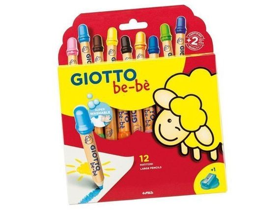 Rəngli karandaş \ Цветные карандаши \Box 12 giotto bebe&#39; superlargepencils