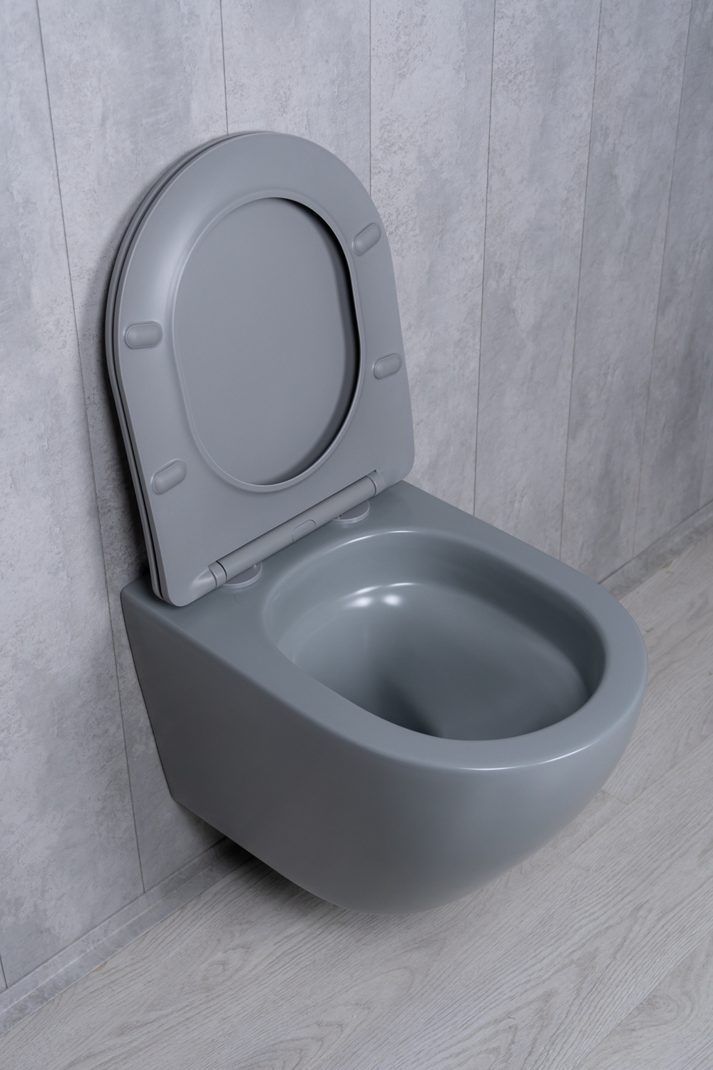 Унитаз подвесной Tornado Gid Tr2122TF-Lgm 62259Y серый матовый 49x36x36