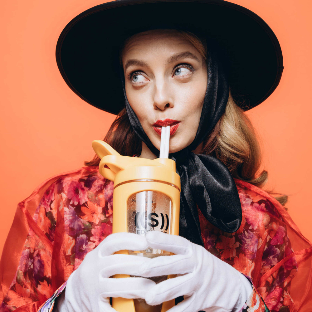 ED SMART Шейкер желтый с клапаном, 500мл