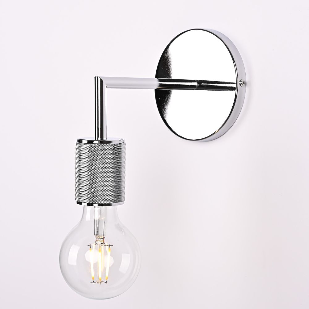 Бра Rh Utilitaire Single Sconce Silver By Imperiumloft