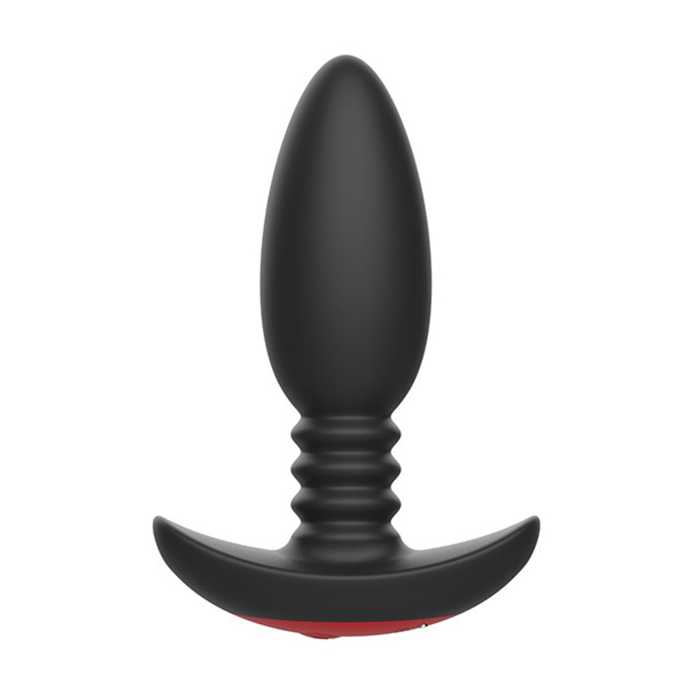 Черная анальная вибропробка 13,5см с пультом ДУ I-Moon Anal Vibrator MY-621